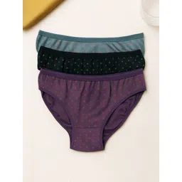 FiveFlag Pack of 3 Printed Mid-Rise Hipster Briefs-picture-25