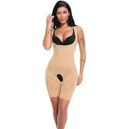 fixfolk Women's Tummy Tucker High Waist Shapewear with Anti Rolling Strip Panties-picture-50