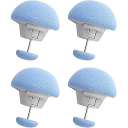 Fixing Bed Sheets Clips Non-Slip Blanket Quilt Holder Cushions, Socks Mattress Coversand Stylish Double Sided Pin Soft Fabric Material (Multicolor) (Set of 4)-picture-22