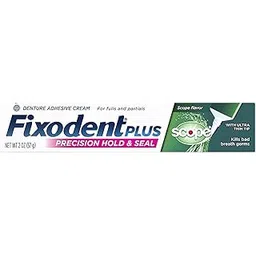 Fixodent Food Seal Denture Adhesive Cream plus Scope Flavor 2 oz (57 g)-picture-20