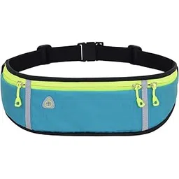 fizloz FIZLOZ-3 Pocket Running Belt | Travel Waist Bag | Casual Slim Fanny Pack | Shoulder Chest Pack with Adjustable Strap | Workout Belt | Running Pouch Phone Holder Accessories | Used for Men & Women-picture-19
