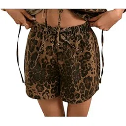 fizzoqi Women’s Summer Washed Lace-Up Vest Waistcoat Top and Shorts Casual Lightweight Outfit-picture-31