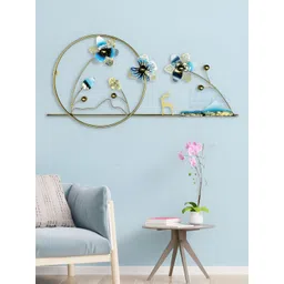 FK Metals Gold-Toned & Blue Floral and Botanical Wall Core-picture-18