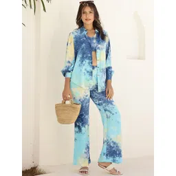 Flabae Lucia Tie & Dyed Long Sleeves Shirt With Top & Trouser-picture-10