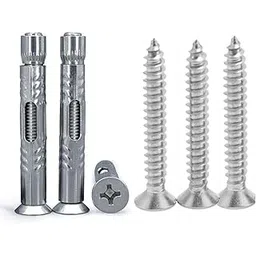 Flagpole Holder Hardware 1set-3 Anchores and 3 Wood Screws-picture-13
