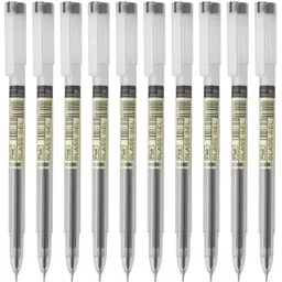 Flair Glass Gel Pen Pack of 10 Pens -Black Ink Gel Pen image 1