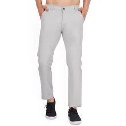 FLAKED Men Smart Regular Fit Mid-Rise Linen Chinos Trouser-picture-12