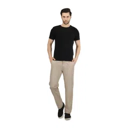 FLAKED Men Smart Regular Fit Mid-Rise Linen Trouser-picture-17