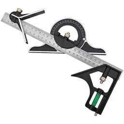 FLAMINGO ENTERPRISE Combination Tri-Square Stainless Steel 178 mm Tongue & 300 mm Blade Length, FM-48-picture-17