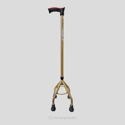 flamingo Stability Quadripod Walking Stick High base-Height Adjustable, Broad Quadra Base Supporter-picture-10