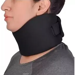 Flamingo Soft Cervical Collar | Provides Neck Support & Helps Alleviate Discomfort | Neck Support For Cervical Spine Immobilization & Pain Relief | Medium | Black-image-4