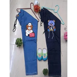 FLASTEENO Girls Pack Of 2 Regular Fit Mid-Rise Applique Detail Jeans-picture-37