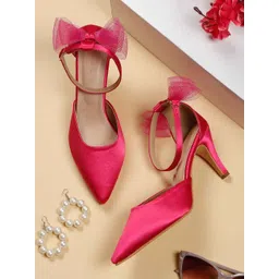 Flat n Heels Embellished Slim Heeled Pointed Toe Pumps-picture-18