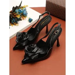Flat n Heels Stiletto Pumps with Buckles-picture-44