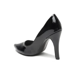 Flat n Heels Women Black Pump Heels image 4