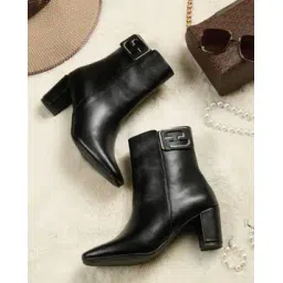 flat n heels Women Round-Toe Ankle-Length Boots-picture-31