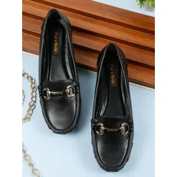 Flat n Heels Women Solid Slip-On Loafers-picture-33