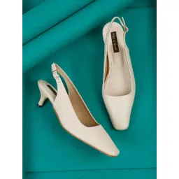 Flat N Heels Women's Beige Back Strap Sandals-picture-46