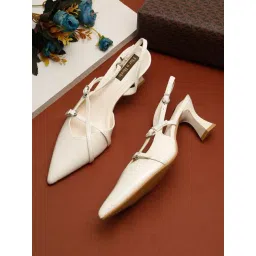 Flat N Heels Women's Beige Back Strap Sandals-picture-10