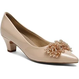 flat n heels Womens Beige Pumps FnH 2749-BG-picture-11