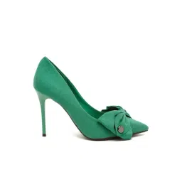 Flat N Heels Women's Green Stiletto Pumps-picture-15