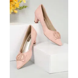 Flat N Heels Women's Pink Casual Pumps-picture-47