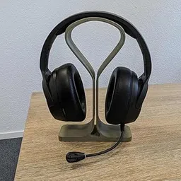 FlauntArt Headphone Stand, Desktop Mount Holder, Curved Design, 5 Kg Load Capacity, Black and Blue-picture-11