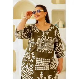 Women Printed Pure Cotton Straight Kurta-image-39