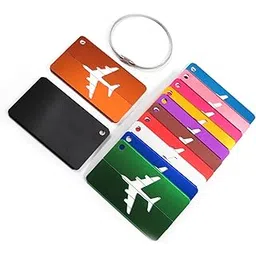 flenzy Metal Airplane Luggage Tag With Name And Id For Travel bag-picture-29