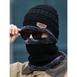 FLEXCYCAP Men Self Design Woollen Beanie-picture-21
