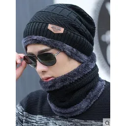 FLEXCYCAP Men Self Design Woollen Beanie-picture-16