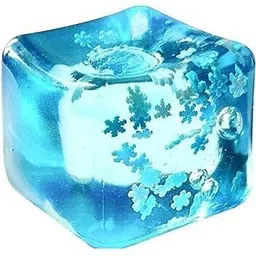 flexi madhav Stress Relief Toys Ice Cube with Snowflakes Squishy Small Squeeze Ball Bath Toy-picture-23
