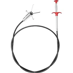 Flexible Grabberable Pickup Tool, Retractable Claw Stick, Snake & Cable Aid, Use to Grab Trash Hairs & Drain Auger to Unclog Hair from Drains,Sink, Toilet, Drain Snake Hair Clog Tool (63 Inch)-picture-17