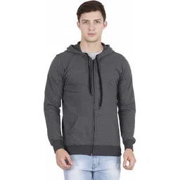 fleximaa Men Full Sleeve Solid Hooded Sweatshirt-picture-12