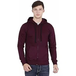 fleximaa Men's Cotton Full Zipper Sweatshirt Hoodies with Kangaroo Pocket-picture-46