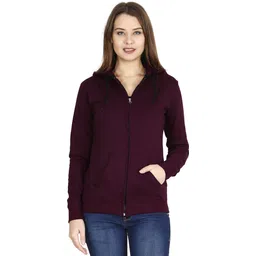 fleximaa Women Full Sleeve Solid Hooded Sweatshirt-picture-14