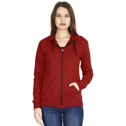 fleximaa Women Full Sleeve Solid Hooded Sweatshirt-picture-25