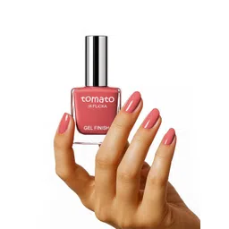 FLiCKA Tomato Gel Finish Nail Polish- 9.9 ml- Shade- 11 image 2