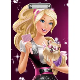 flipdecor barbie doll 6 digital reprint clip board exam pad (14 x 10 Inches) premium quality ( wood )-picture-42