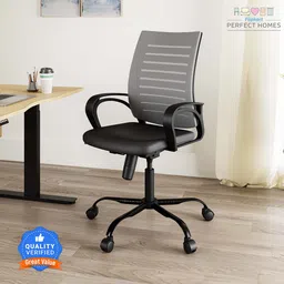 flipkart perfect homes Bruce Fabric, Mesh Office Executive Chair-picture-15