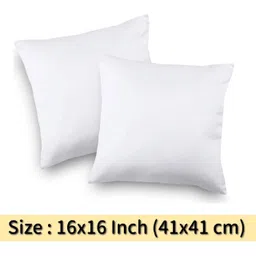 flipkart smartbuy sofa pillows 40cm*40cm cushion fillers for sofa pillows (16x16 cm) Cotton Solid Cushion Pack of 2-picture-28