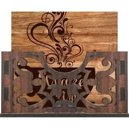 flipkart smartbuy Square Reversible Wood Coaster Set-picture-36