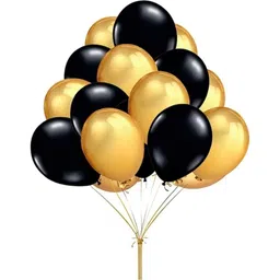 flipzone Solid Happy Birthday Gold Cursiv birthday bunting banner pack of 60 Balloon image 5