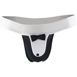 flirty touch Mens Black Microfiber Mid Waist Free Size Costume Underwear-picture-11