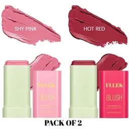 fllek Pack Of 2 Blush Stick for Women and Girls, Blendable tint blush for Face Makeup-picture-12