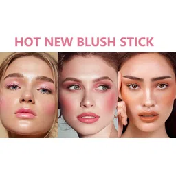 fllek Pack Of 2 Blush Stick for Women and Girls, Blendable tint blush for Face Makeup image 4