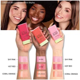 fllek Pack Of 2 Blush Stick for Women and Girls, Blendable tint blush for Face Makeup image 3