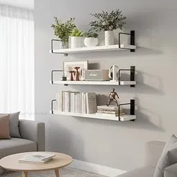 Floating Wall Shelf for Living Room Bedroom Bathroom Kitchen Wall Shelves for Living Room Books Night Stand Storage Display Racks Décor Home Office-picture-13
