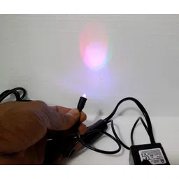 flojoy Asian Pumps & Machineries 3W Small Fountain Water Pump For Showpiece/Aquarium/Single Led Mirchi Bulb Pump head 2 ft (200 l/hr) Colour Changing Light Effect (RGBPW) image 2