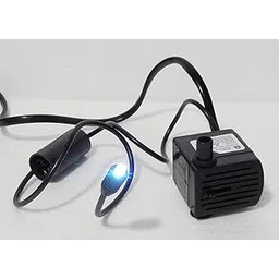 flojoy Asian Pumps & Machineries 3W Small Fountain Water Pump For Showpiece/Aquarium/Single Led Mirchi Bulb Pump head 2 ft (200 l/hr) Colour Changing Light Effect (RGBPW)-picture-16